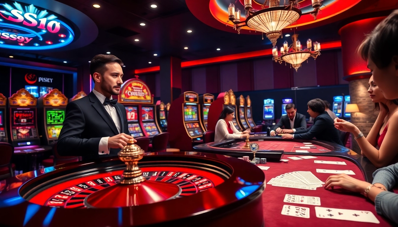 Players enjoying the excitement of casino games at PS99 with vibrant atmosphere.