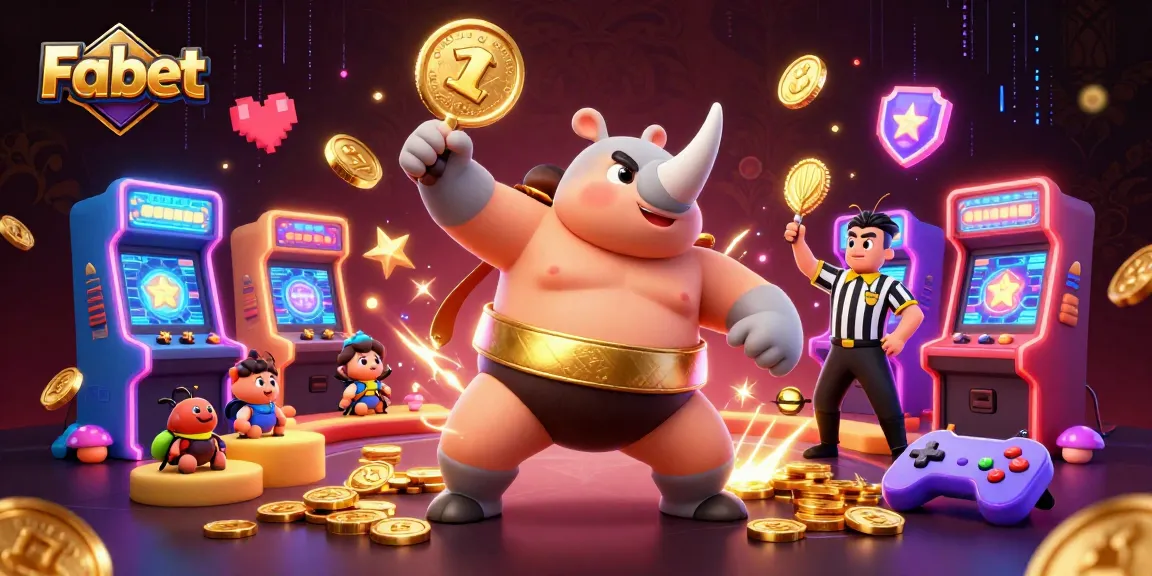 Enjoy thrilling bets with Fabet's dynamic casino atmosphere featuring unique characters and vibrant game elements.