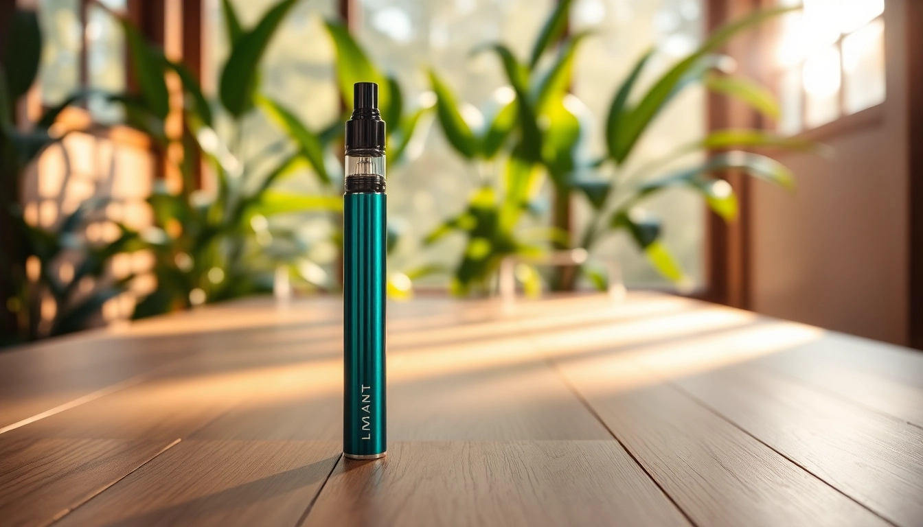 Discover where to buy dmt with a modern vape pen set against a serene, natural backdrop.