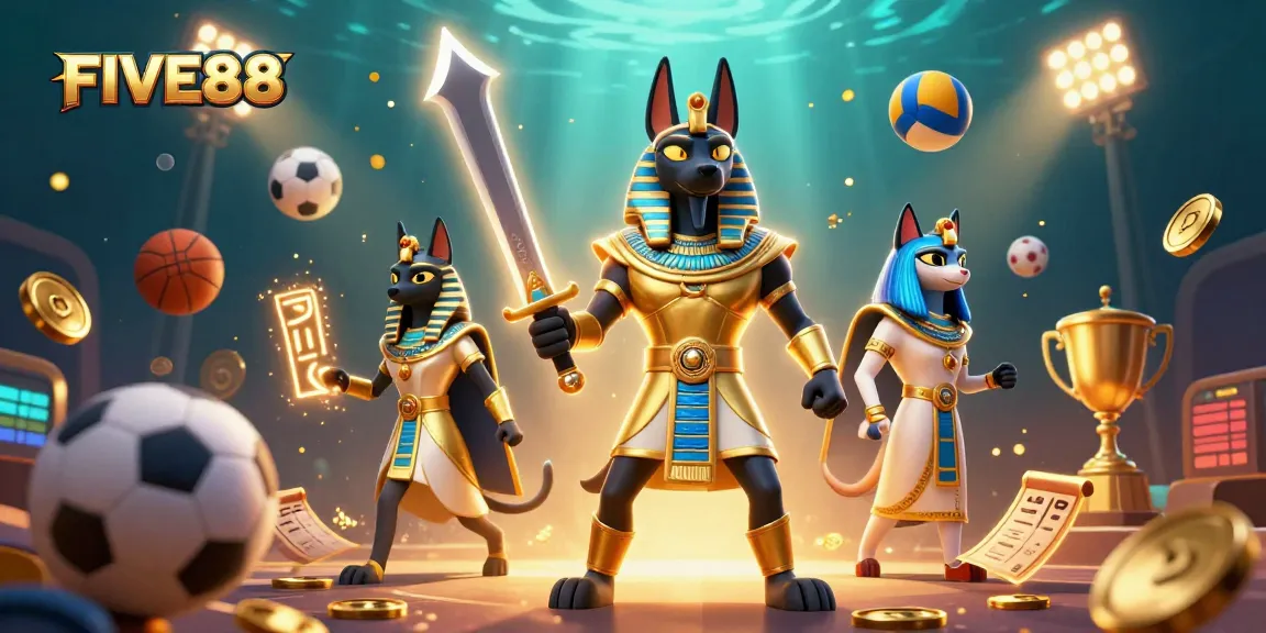 Experience thrilling sports betting with FIVE88 as Anubis and Bastet light up the action!