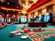 Experience the excitement of ta88 club with casino tables, vibrant lights, and luxury gaming elements.