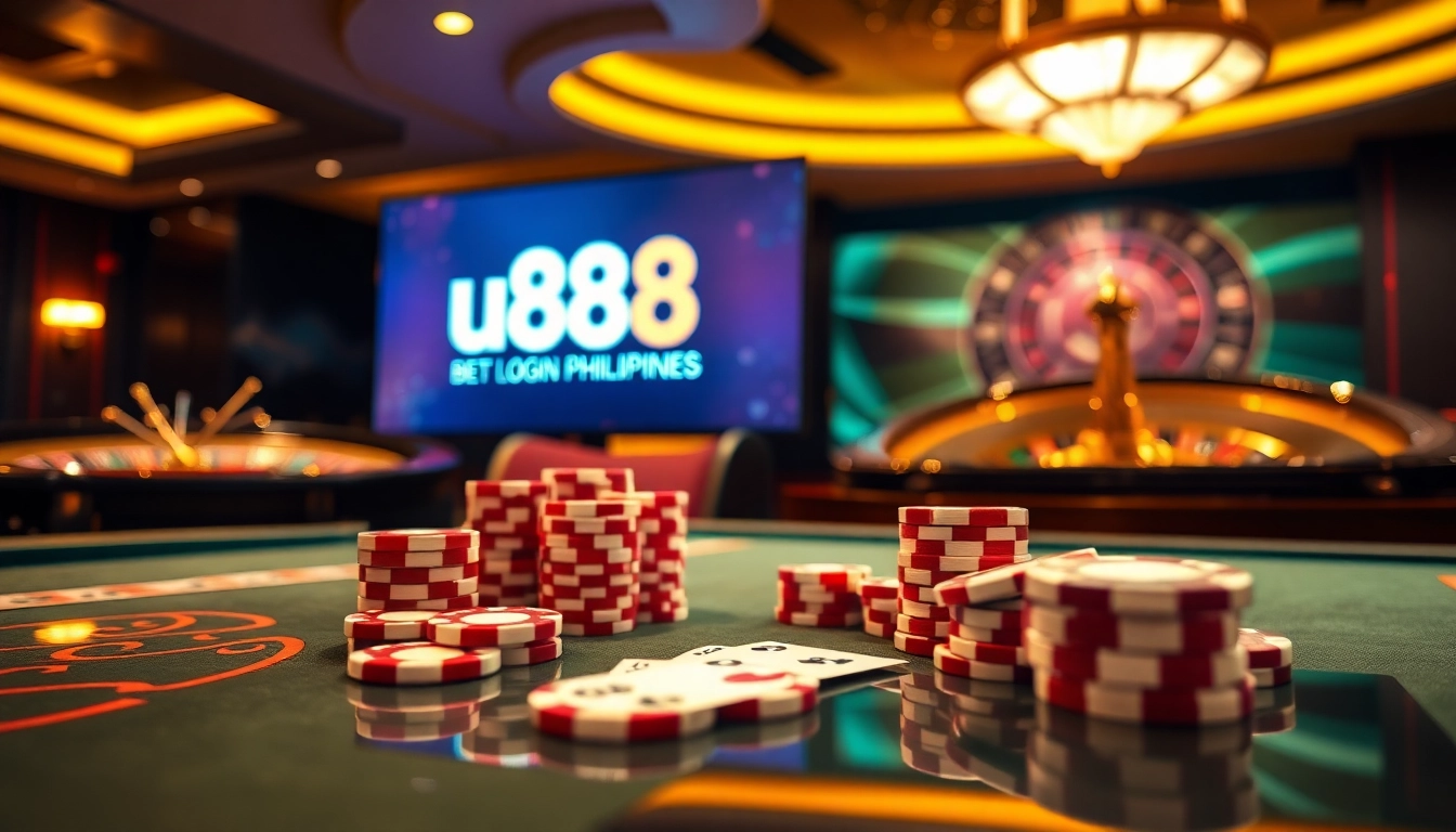 Experience seamless gaming with u888 bet login register philippines on an elegant casino table.