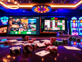 Engage with sin88 đăng nhập at a dynamic online casino experience featuring poker chips and games.