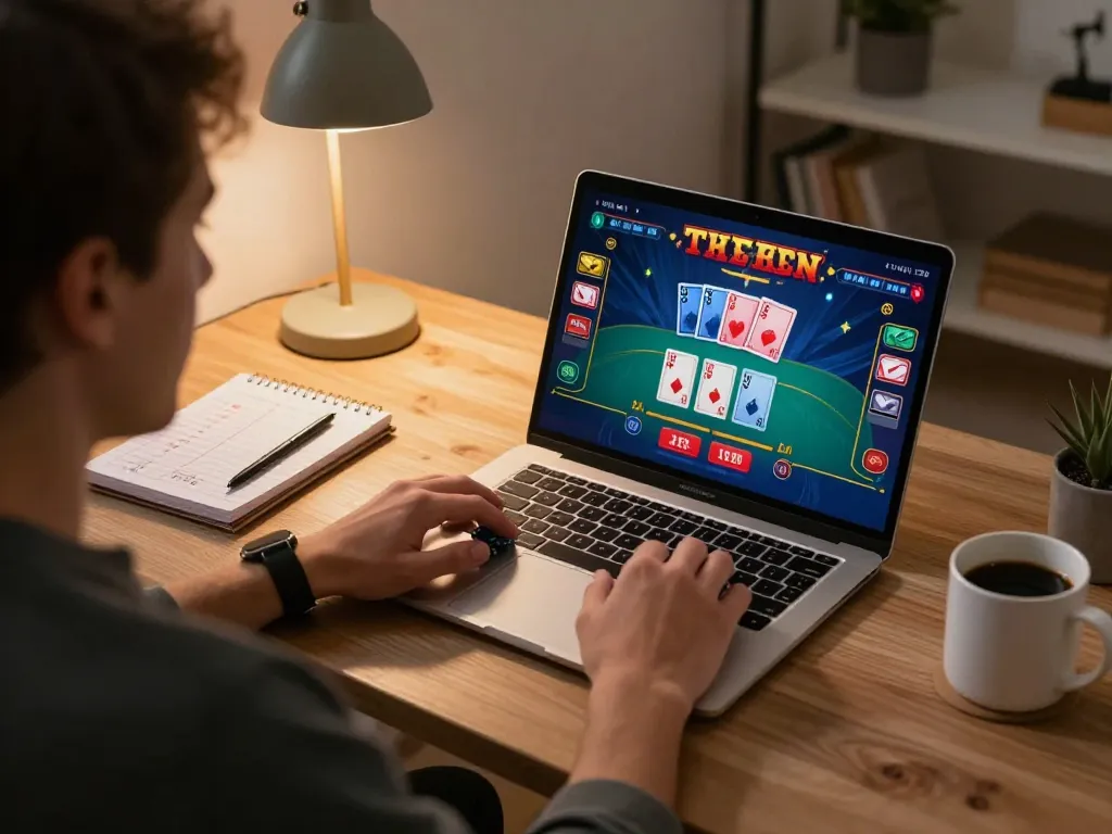 Player enjoying a live dealer blackjack game on Lucky88, showcasing dynamic online gambling.