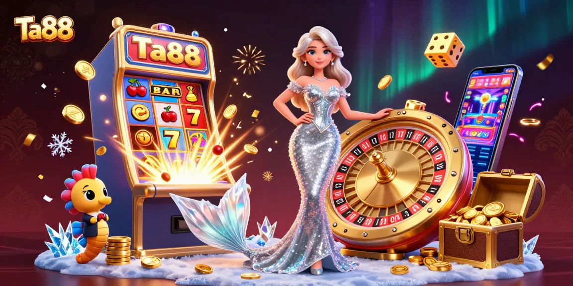 Experience the thrills of Ta88 with 3D gaming characters, vibrant slot jackpots, and casino excitement.